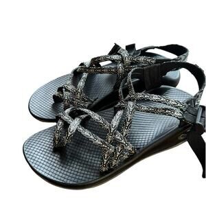Chaco Z Eddy X2 Black & White Sandals Women's Size 8